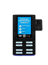 8-Slot Advertising Screen Station (Black)